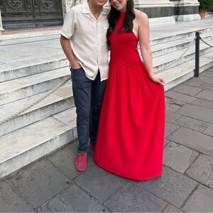 Solid & Striped Halter Soglio Dress